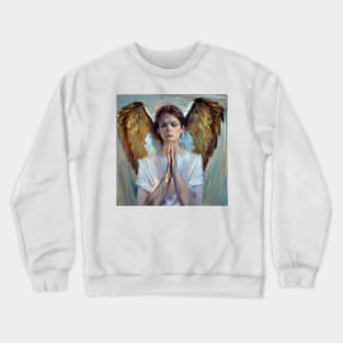 angel of prayer Crewneck Sweatshirt